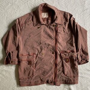 Anthropologie Womens Faded Pink Jacket